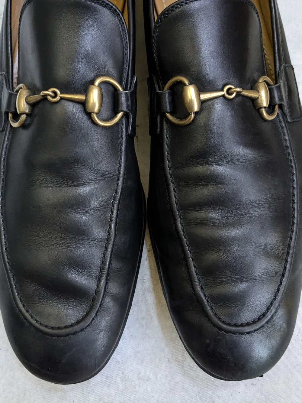 Gucci Horsebit Loafers Black Men US 9.5 - Picture 4 of 15